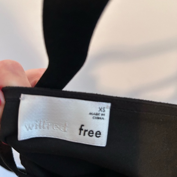 Aritzia wilfred free suede black dress - Picture 3 of 4